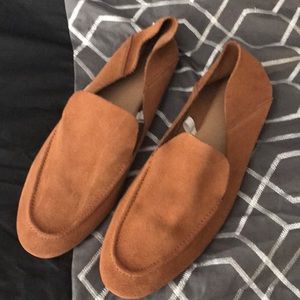 Brown leather shoes